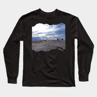 Stone Mountain Georgia Cool photography skyline blue sky USA city break Long Sleeve T-Shirt